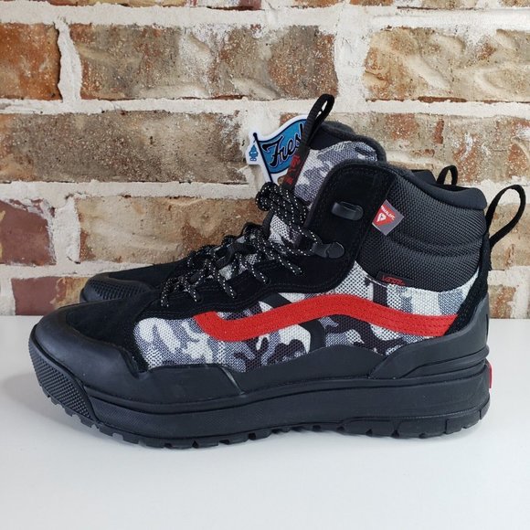 Vans UltraRange Exo Hi MTE 2 Primaloft Boot Mens Size 9.5 Artic Camo / Black Red - Picture 3 of 13